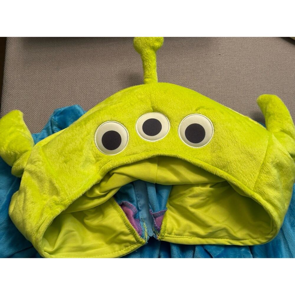 Spirit Halloween Toy Story Alien Jumpsuit Halloween Costume L/XL Adult Hooded - Picture 4 of 4